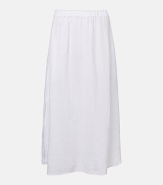Virginia linen midi skirt  | Velvet