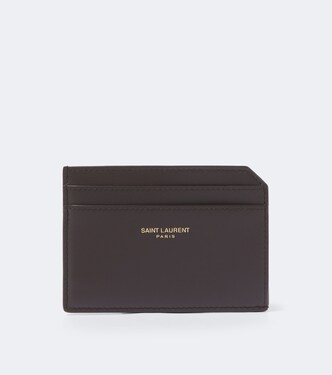 Leather card holder | Saint Laurent
