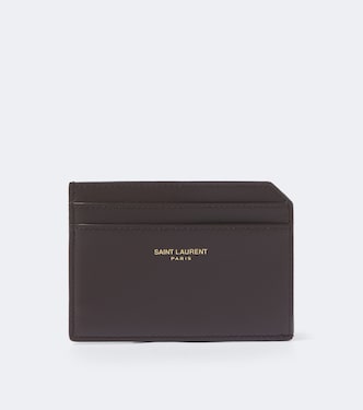 Leather card holder | Saint Laurent
