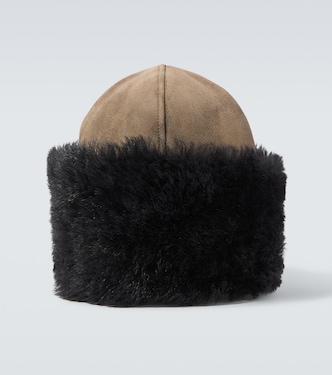 Mütze Blizzard aus Leder und Shearling | Our Legacy