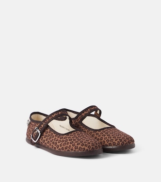 Jane leopard-print Mary Jane flats | Bonton