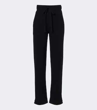 Milano cashmere straight pants with tiger's eye  | God's True Cashmere