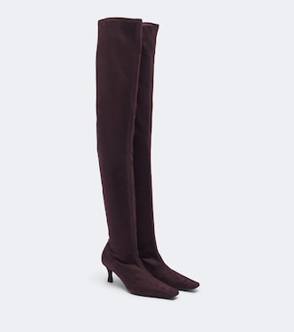 Suede over-the-knee boots | Proenza Schouler
