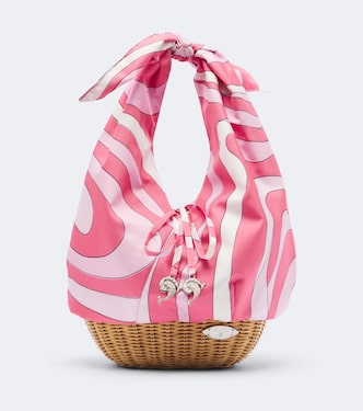 Henkeltasche Picnic Marmo aus Seide | Pucci
