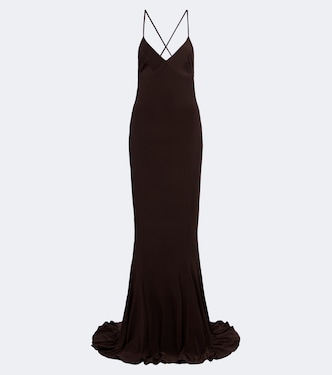 Open-back jersey gown | Norma Kamali
