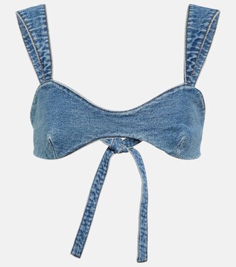Bralette aus Denim | Magda Butrym