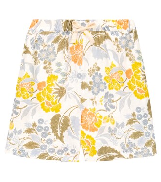 Gianni floral linen and cotton shorts | The New Society