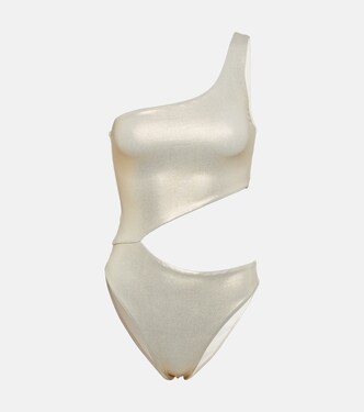 Nassau metallic asymmetric swimsuit | Melissa Odabash