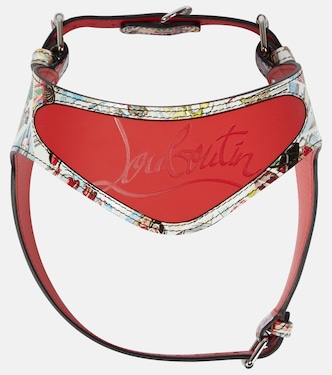 Loubiharness printed leather dog harness | Christian Louboutin
