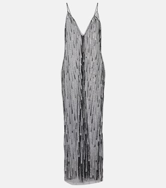 Embellished semi-sheer maxi dress | Rodarte
