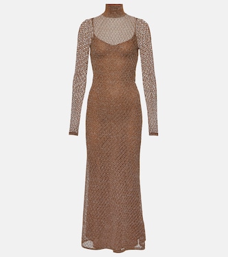 Open-knit Lurex® maxi dress | Tom Ford