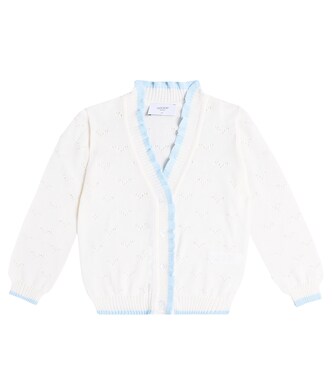 Embroidered cotton cardigan  | Paade Mode