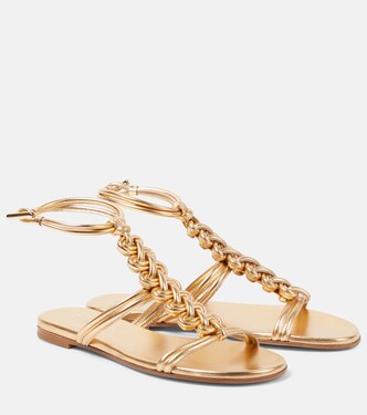 Capua metallic leather sandals | Gianvito Rossi