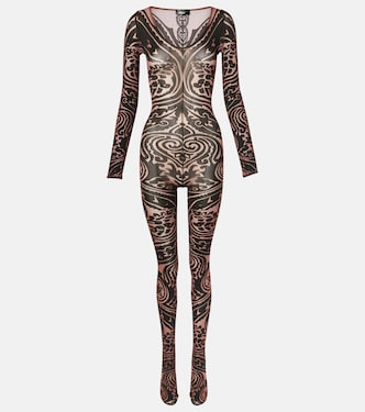 x Etro mono Tattoo con paisley | Wolford