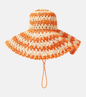 Flame raffia sun hat | Alémais