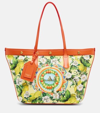 Bedruckter Shopper Taormina Large aus Canvas | Dolce&Gabbana