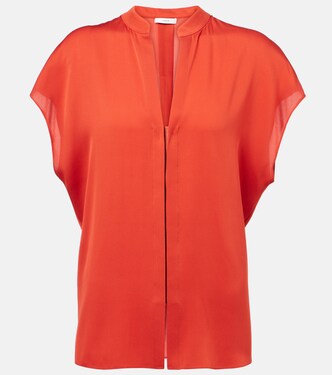 Silk-blend blouse | Vince