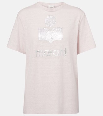 Zewel logo linen T-shirt | Marant Etoile