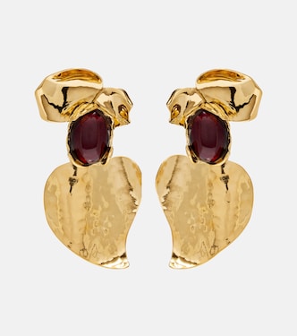 Embellished clip-on earrings | Saint Laurent
