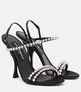 Crystal-embellished sandals | Dolce&Gabbana