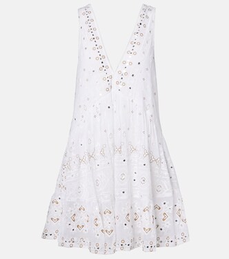 Robe brodée en coton | Juliet Dunn