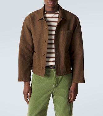 Cotton twill jacket in brown - Auralee | Mytheresa