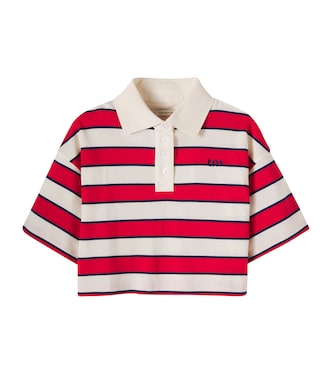 Acacia striped cotton piqué polo shirt | The New Society