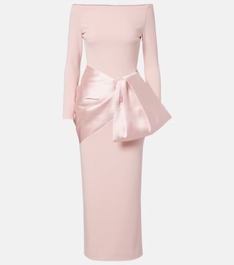 Rhianne satin-trimmed cocktail dress | Solace London