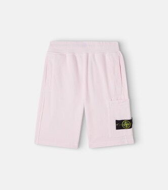 Compass cotton jersey shorts | Stone Island Junior