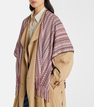 Zigzag fringed scarf in multicoloured - Missoni | Mytheresa