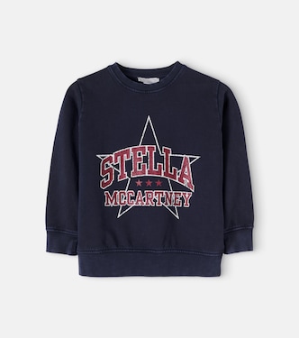 Logo cotton fleece sweatshirt | Stella McCartney Kids