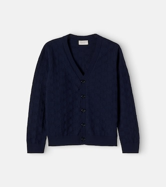Cardigan GG aus Baumwoll-Jacquard | Gucci Kids