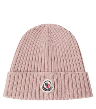 Logo virgin wool beanie | Moncler Enfant