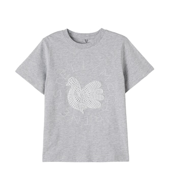 Embroidered cotton jersey T-shirt | Stella McCartney Kids