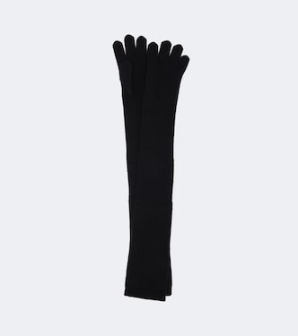 Cashmere and wool gloves | Nour Hammour
