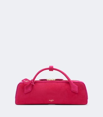 Le Teckel Small suede clutch | Alaïa
