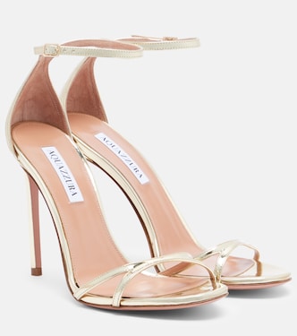 Nuda metallic leather sandals | Aquazzura