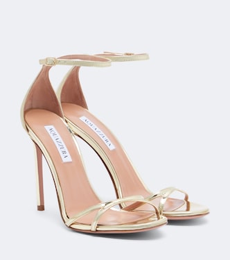 صندل من الجلد المعدني Nuda | Aquazzura