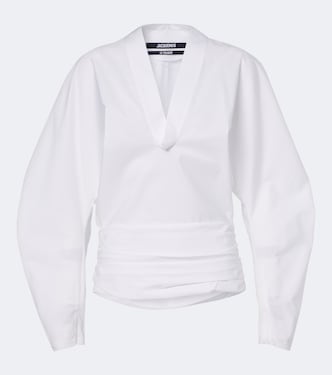 Colombe cotton poplin blouse | Jacquemus