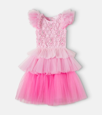Glamcracker embellished tiered tulle dress | Tutu Du Monde