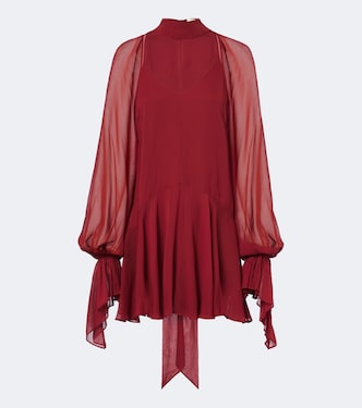 Casimiro ruffled georgette minidress | De La Vali