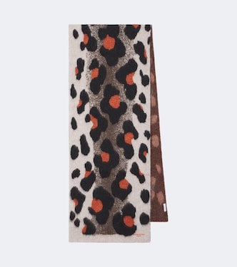 Alpaca and wool-blend jacquard scarf | Givenchy