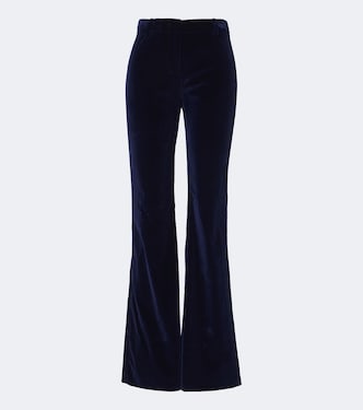 Cotton velvet flared pants | Etro