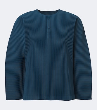 Monthly Colors: September pleated Henley shirt | Homme Plissé Issey Miyake