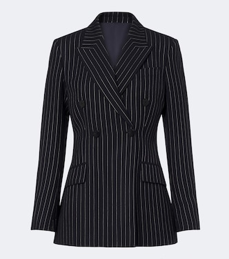 Pinstripe wool and silk blazer | Gucci