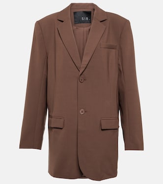 Single-breasted wool-blend blazer | SIR