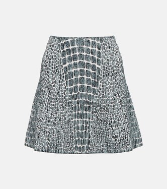 Printed jacquard miniskirt | Alaïa