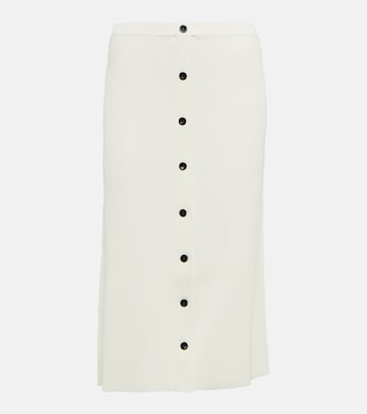 Rib-knit high-rise midi skirt | Proenza Schouler