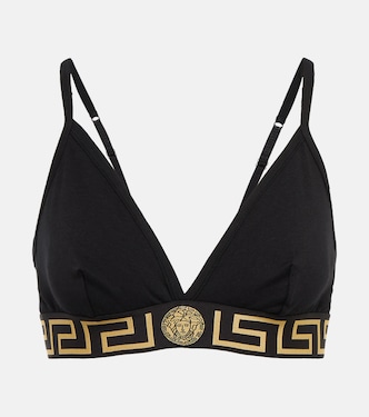 Bralette Greca Border aus Baumwolle | Versace