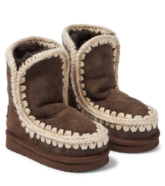 Shearling-lined suede boots | Mou Kids